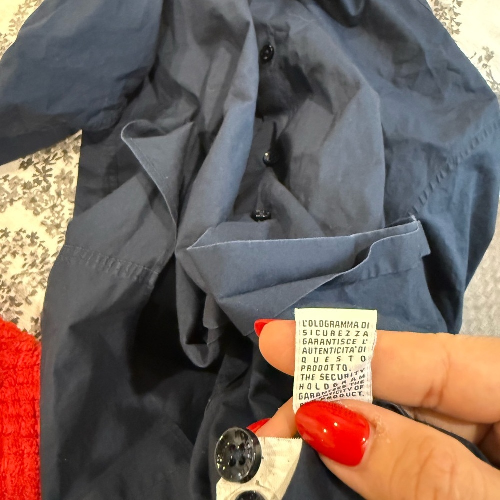 Roberto Cavalli Men's Navy Blue Shirt Size M - Picture 3 of 6